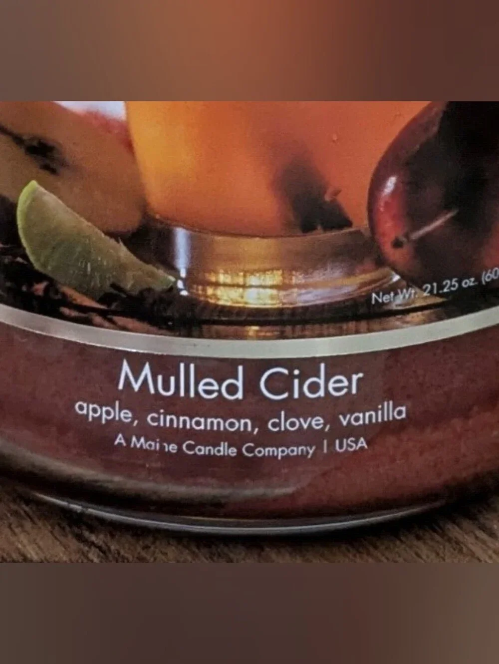 HTF Seasonal Mulled Cider Scent Village Candle